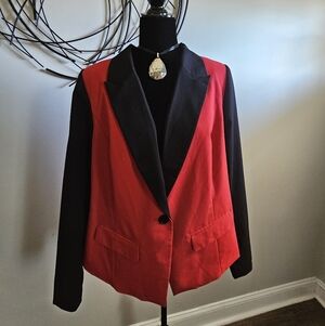 Forever 21 Red and Black Women's Blazer